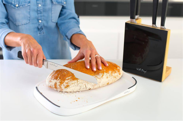 Zestaw 5 kutych noży w bloku FINO czarny