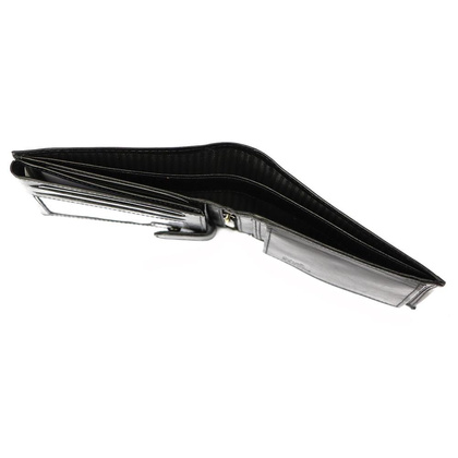 Średniej wielkości portfel męski, skóra naturalna