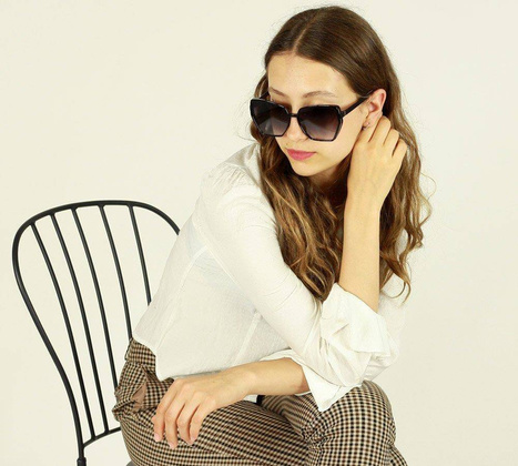 Okulary przeciwsłoneczne luksusowe MAZZINI GLAMOUR NEW czarny - min. zamówienie 20 / 50 / 100 szt.