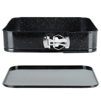 Forma do pieczenia rozpinana granitowa 28x28x6,8 cm