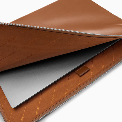 Skórzane etui na laptop 15" PUCCINI VULCANO VC92526 2B Brązowe