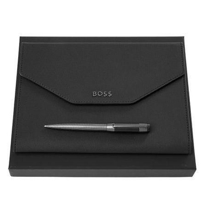 Zestaw upominkowy Hugo Boss teczka i długopis - HDM414A + HST4964D