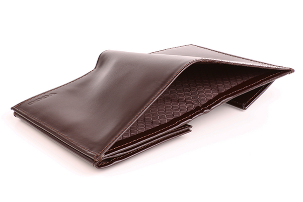 Skórzany portfel męski KEMER VOOC PPM4 Brązowy