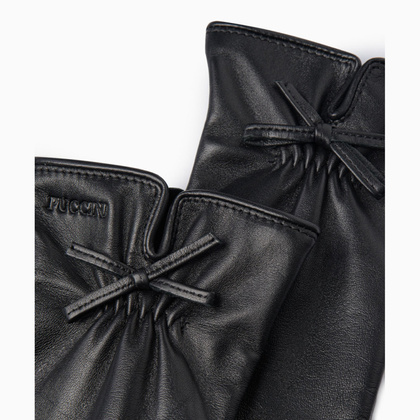 Rękawiczki damskie skórzane PUCCINI D2086(8) L 1 Czarne