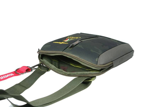 Torba na ramię AERONAUTICA MILITARE Drone Zielona