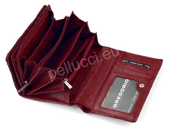 Portfel damski skórzany PELLUCCI FZ-112 Popiel