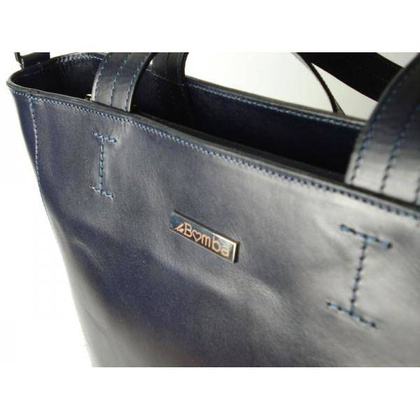 WŁOSKA TOREBKA SHOPPER BAG A4 la BOMBA GRANATOWA SB4010BS