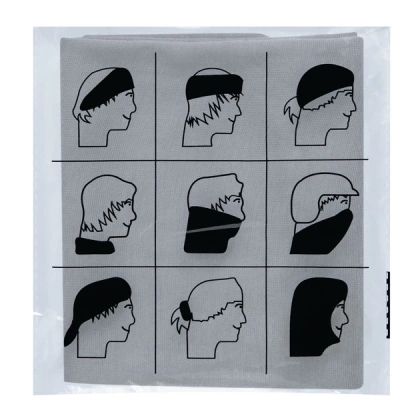 Wielofunkcyjne nakrycie głowy TRENDY, szary