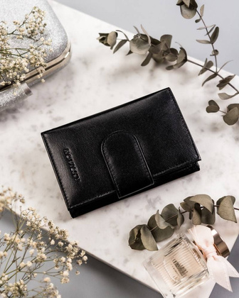 Elegancki portfel damski ze skóry naturalnej