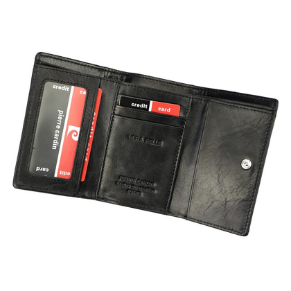 Portfel damski skórzany PIERRE CARDIN 06 ITALY 117 Czerwony