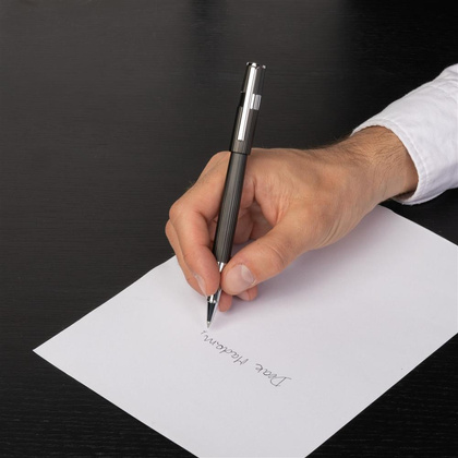 Pióro kulkowe Gear Pinstripe Black / Chrome