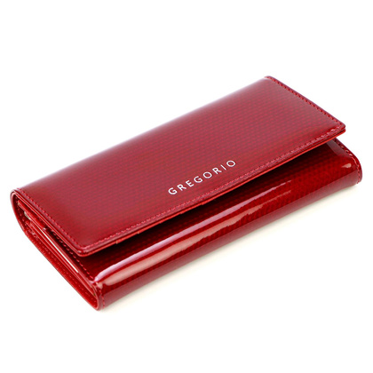 Portfel damski skórzany PELLUCCI CB-100 czerwony