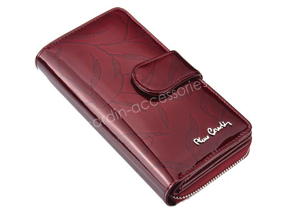 Portfel damski skórzany PIERRE CARDIN 02 LEAF 116 Niebieski