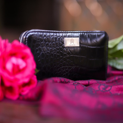 P-02 Portfel skórzany Korona - czarny C D L KEMER
