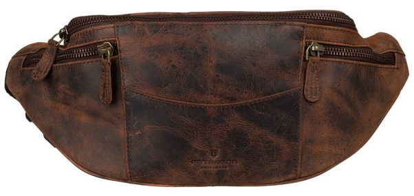 Miejska skórzana nerka na ramię