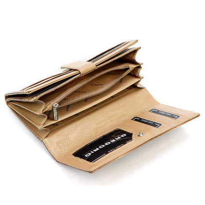 Duży portfel damski skórzany PELLUCCI FF-102 Czerwony