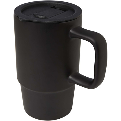 Carter kubek ceramiczny o pojemności 450 ml z plastikową pokrywką