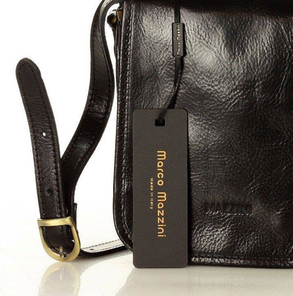 Marco Mazzini Torebka raportówka listonoszka skórzana messenger classic bag czarna - min. zamówienie 20 / 50 / 100 szt.