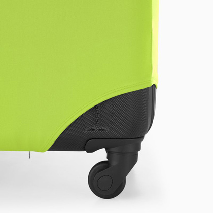 Elastyczny pokrowiec na duża walizkę PUCCINI PBA 6F Limonkowy