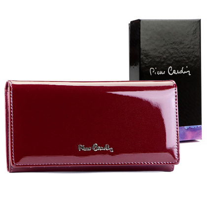 Pierre Cardin Duży skórzany portfel damski