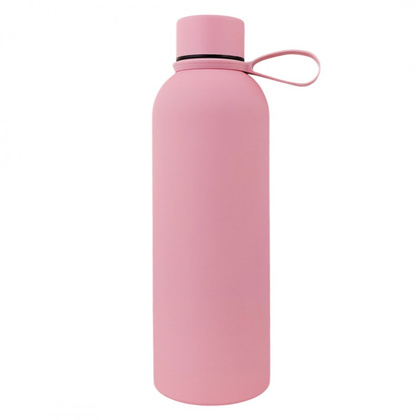 BUTELKA, BIDON TERMICZNY, TERMOS 500ML, STAL NIERDZEWNA JASNY RÓŻ BD46R