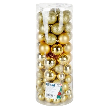 Bombki choinkowe nietłukące 4 / 6 cm 100 szt.