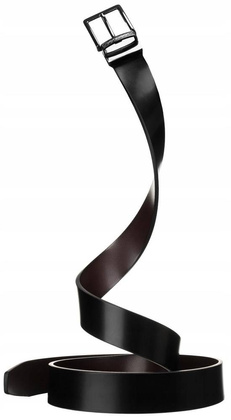 Zestaw prezentowy: skórzany pasek męski z wymienną klamrą na bolec