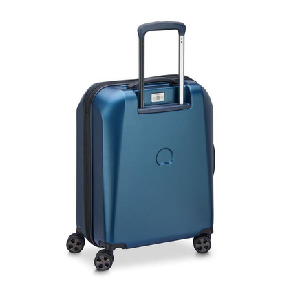 Delsey Promenade Hard mała niebieska walizka kabinowa na kółkach 55 cm