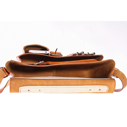 TECZKA SKÓRZANA 3W1 KEMER VOOC Vintage P13 RUDA