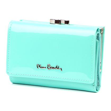 Portfel damski skórzany PIERRE CARDIN 07 SHINY 117 Czerwony