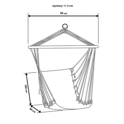 Hamak fotel brazylijski 100 x 50 cm Natura Jungle Light Royokamp