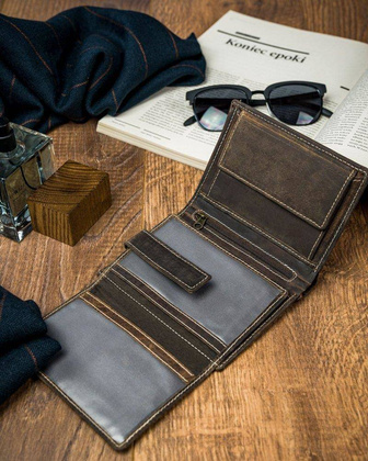 Oryginalny portfel męski skórzany cavaldi®