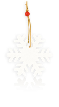 Zawieszka świąteczna UPOMINKARNIA filc Biały 10 szt