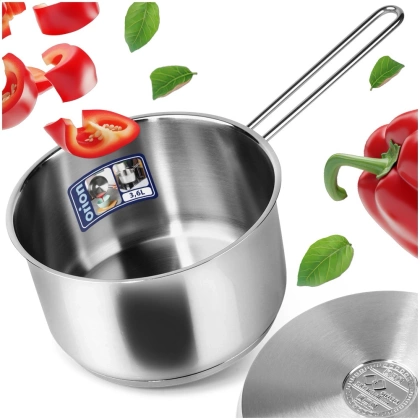 Rondelek rondel garnek stalowy nierdzewny indukcja 20 cm 3,6 l