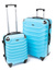 Walizki podróżne na kółkach ABS 2w1 730 S / L Lazurowy