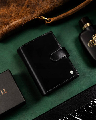 Duzy skorzany portfel meski