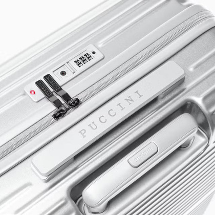 Duża walizka PUCCINI DALLAS PC034A 4C Srebrna