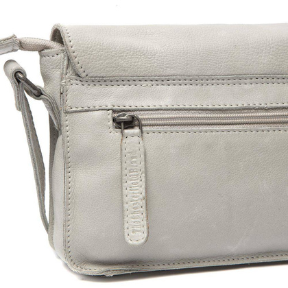 Torebka damska skórzana na ramię Jasno szara - min. zamówienie 20 / 50 / 100 szt.