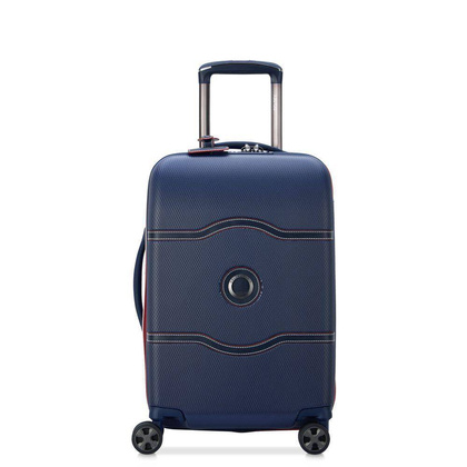 Delsey Chatelet Air 2.0 Mała twarda granatowa walizka kabinowa na kółkach 55 cm