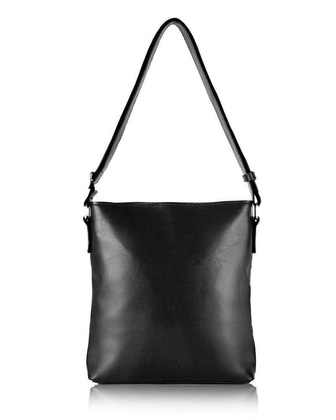 Skórzana torba damska Perea FL20 czarna - min. zamówienie 20 / 50 / 100 szt.