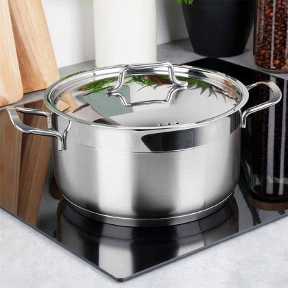 Garnek stalowy z pokrywką 18/10 PREMIUM 4,3 l ORION