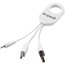 Kabel do ładowania 3w1 Troop 13499301 Biały