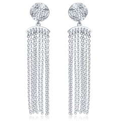 MINET Kolczyki wiszące srebrne