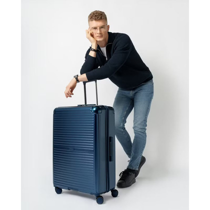 Duża walizka PUCCINI DALLAS PC034A 7A Granatowa