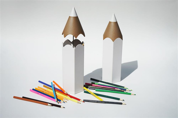 Pojemnik na kredki Dinsor biały 10275-WH