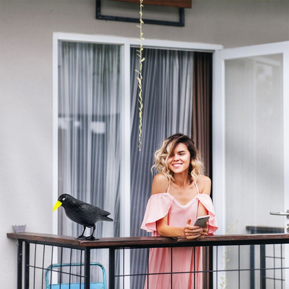 Odstraszacz ptaków gołębi szpaków kruk czarny