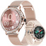Smartwatch Damski Veltori VT320-1 Złota Bransoleta + Różowy Pasek Silikonowy