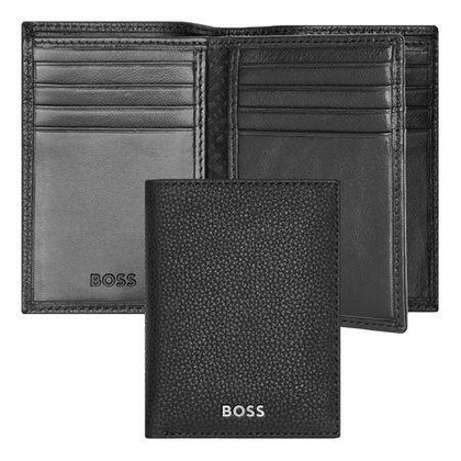 Portfel na karty Trifold Classic Grained Black