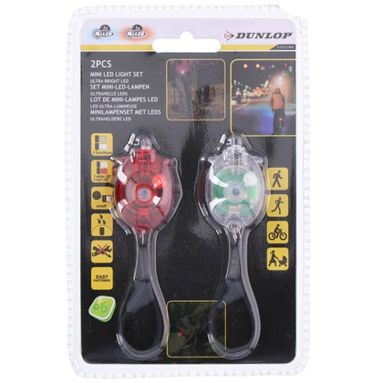 Zestaw Lamp Rowerowych Led Przód + Tył Dunlop