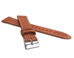 LAVVU Naturalnie barwiony brązowy pasek NATURE ze skóry Top Grain - 18